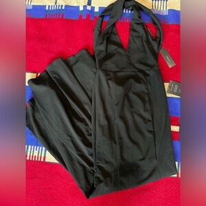 Lulu's Classic Black Halter Dress